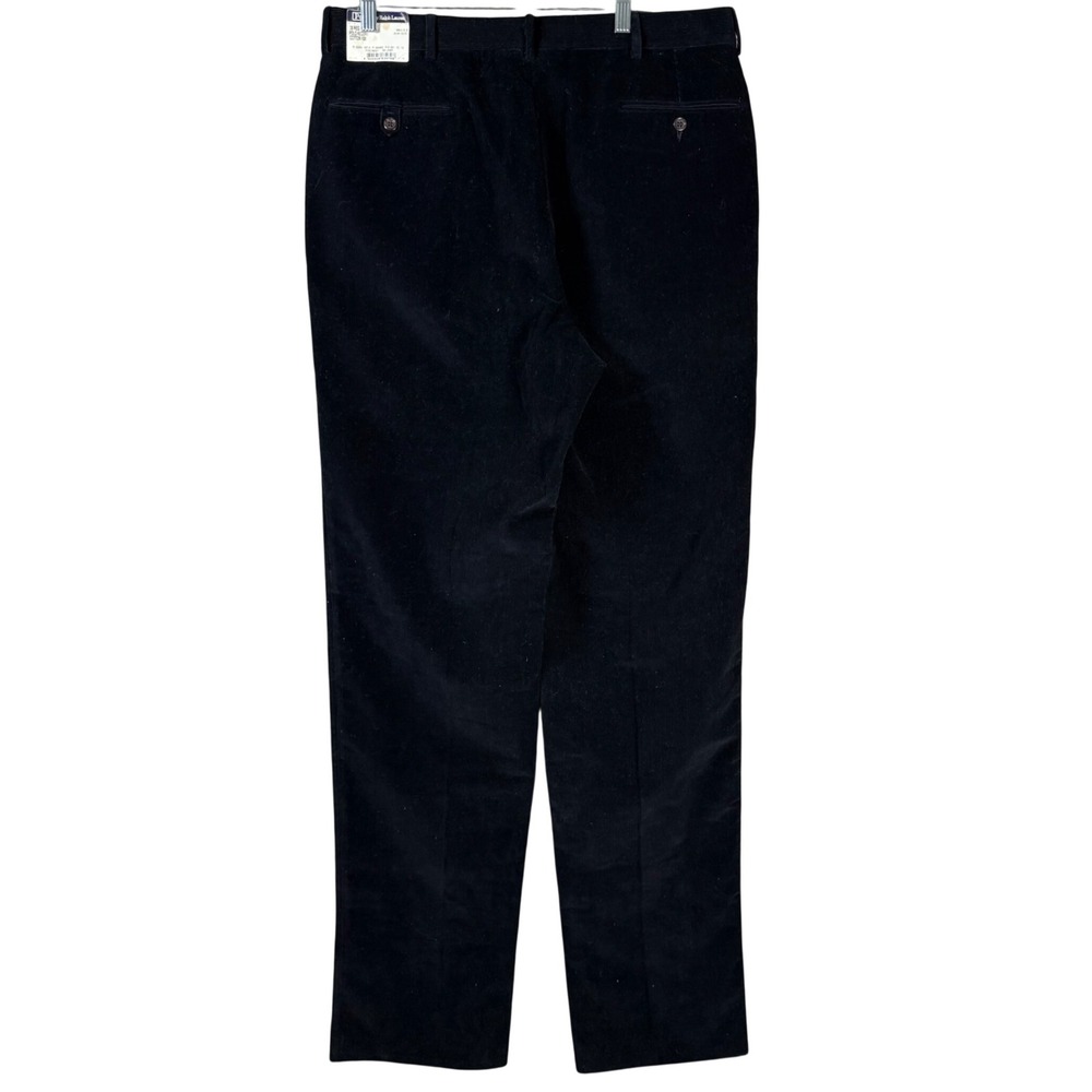 Polo Ralph Lauren Regent Trousers Men 35x39 Blue Corduroy Velvet Deadstock READ